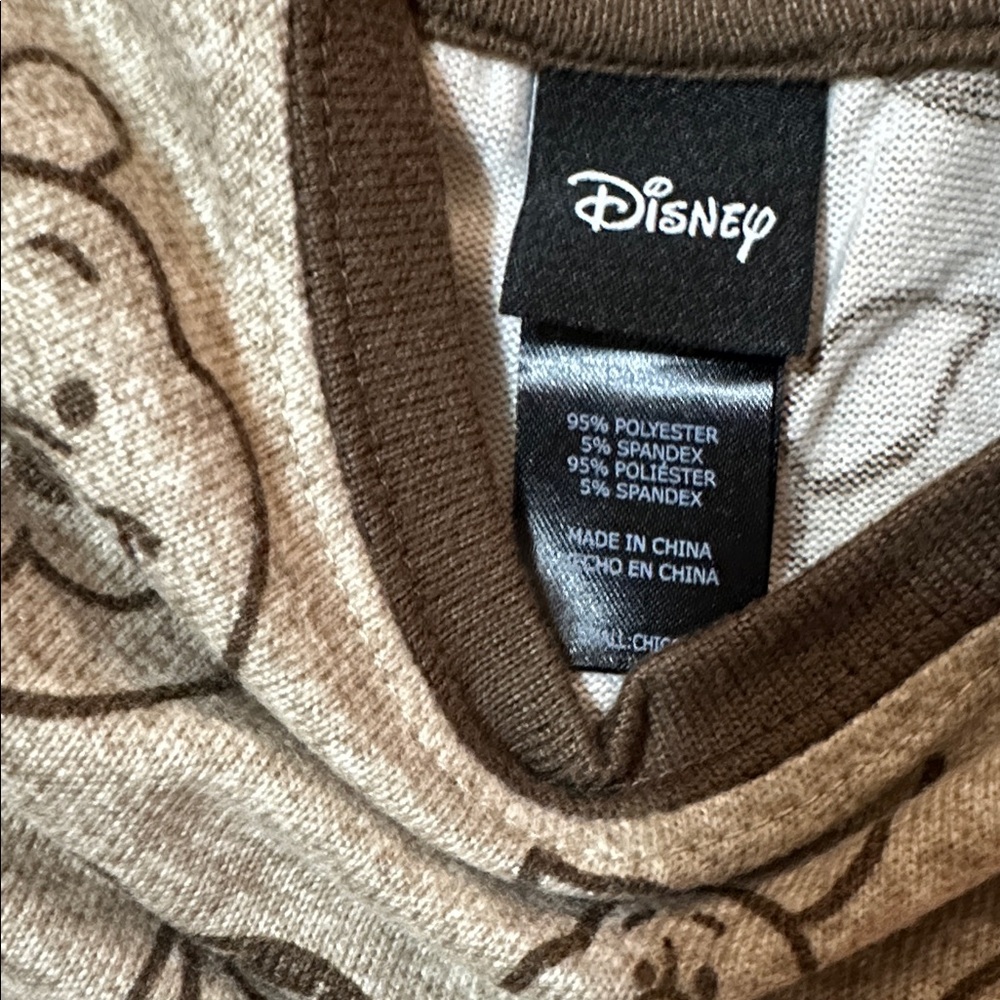 Disney Winnie the Pooh Brown Pajama Set - Picture 6 of 7
